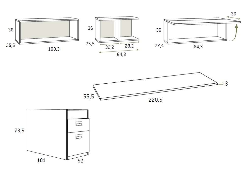Cama nido con arrastre F102