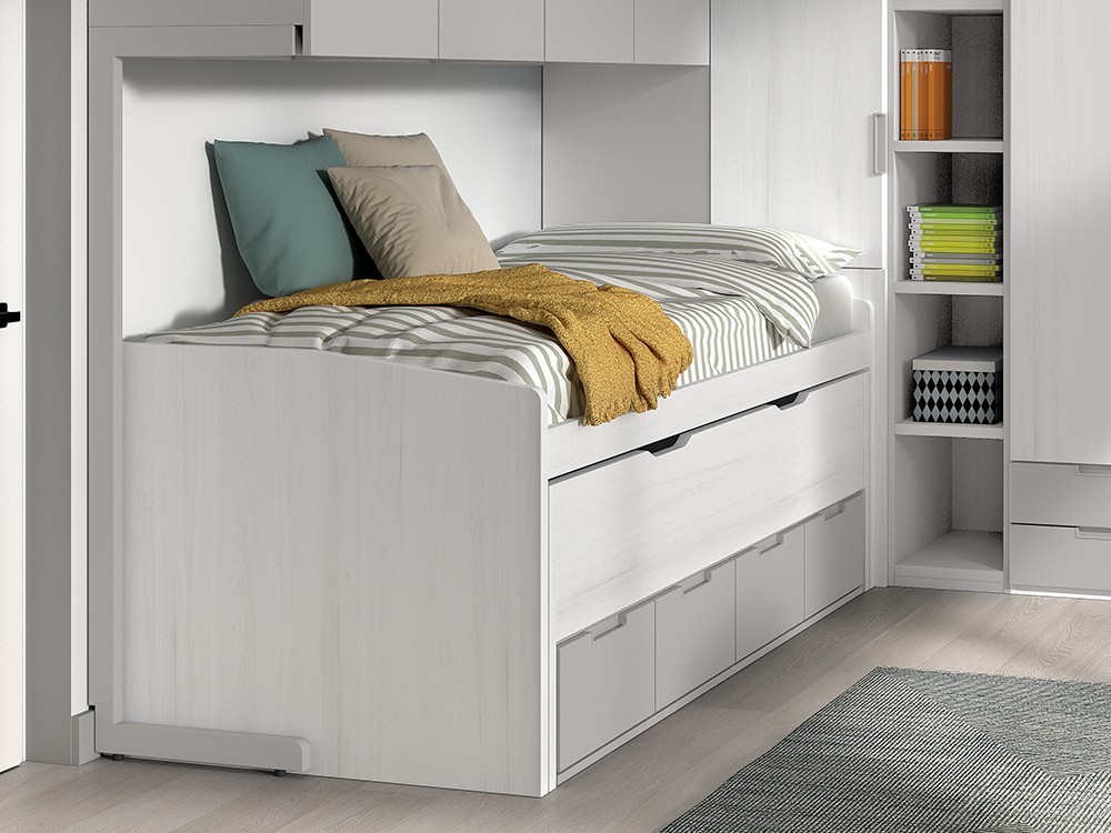 Bicama con cajones y nido F014