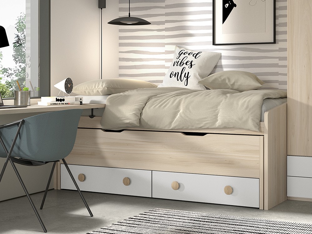 Bicama con cajones y nido F013