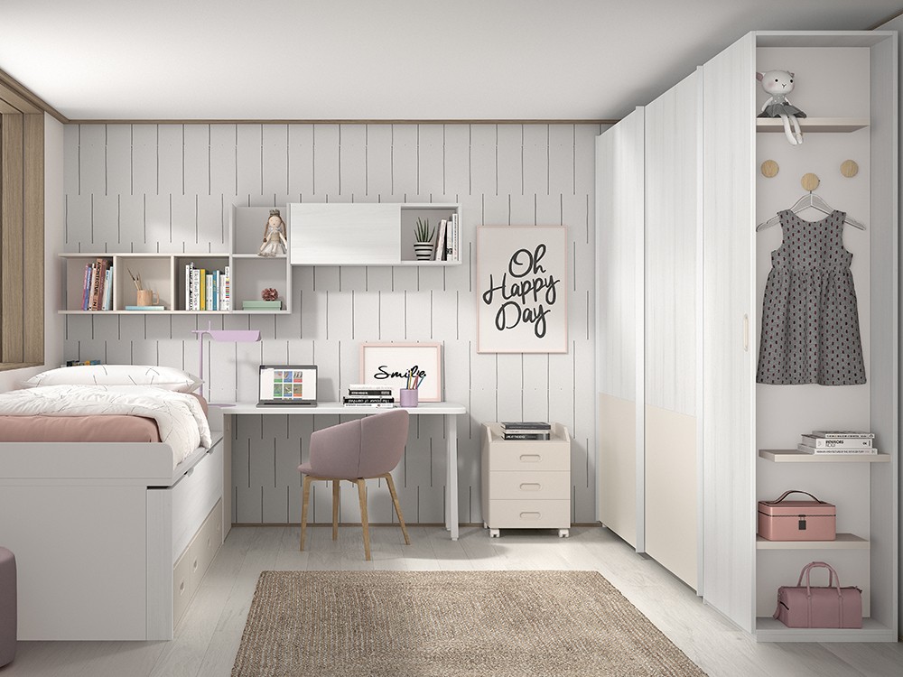 Bicama con cajones y nido F012