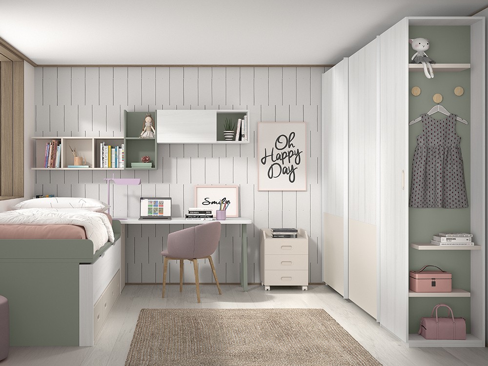 Bicama con cajones y nido F012