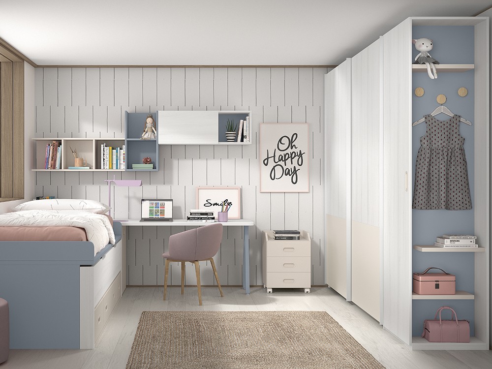 Bicama con cajones y nido F012