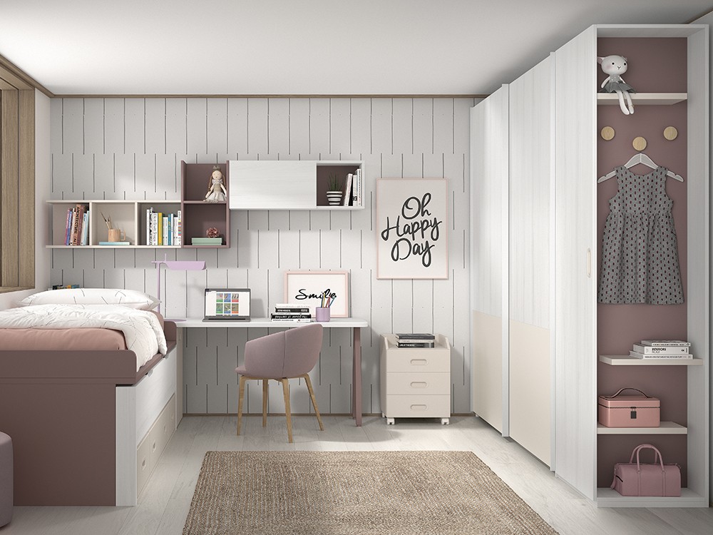 Bicama con cajones y nido F012