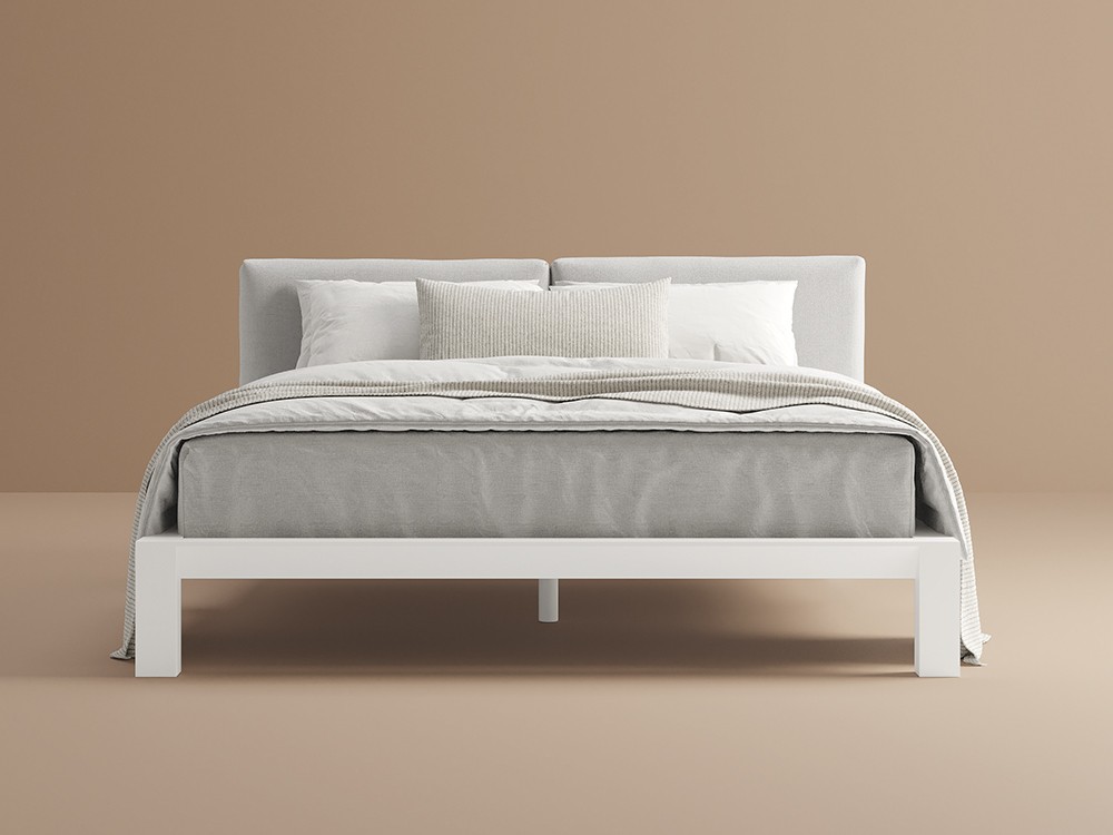 Cama Ethan tapizada Besform de acabado artesanal