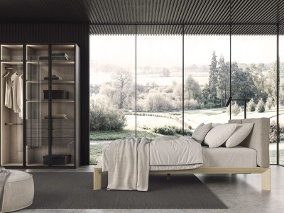 Cama personalizable de acabados artesanales Etha de Besform