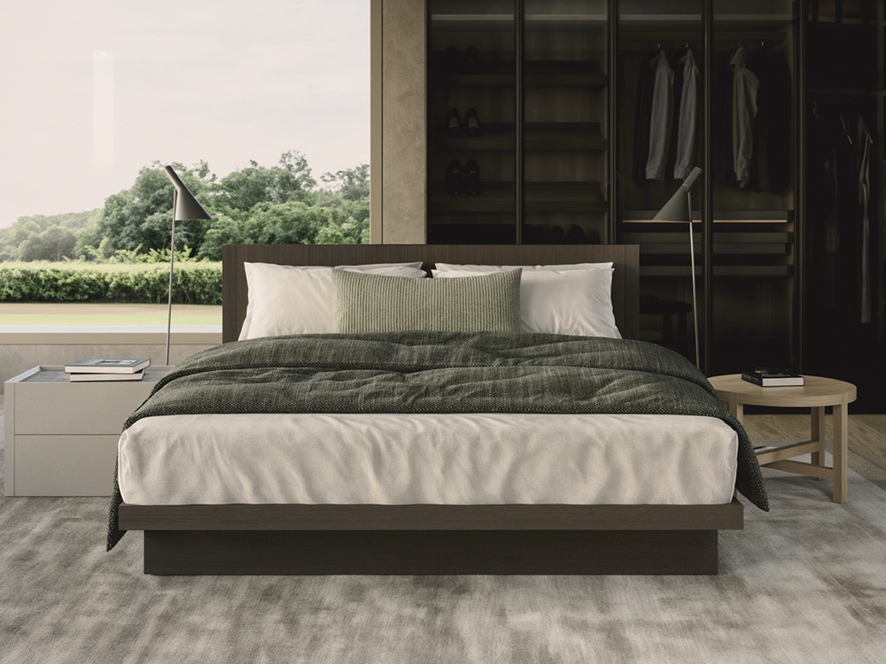 Cama completa en chapa natural AD de la colección Night Collection de Besform