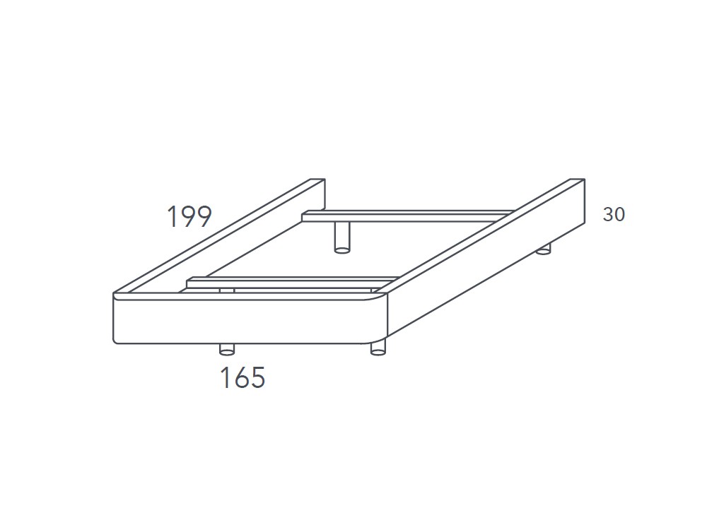 Medidas del aro orsay Night Collection de Besform tapizado en tejidos de Crevin