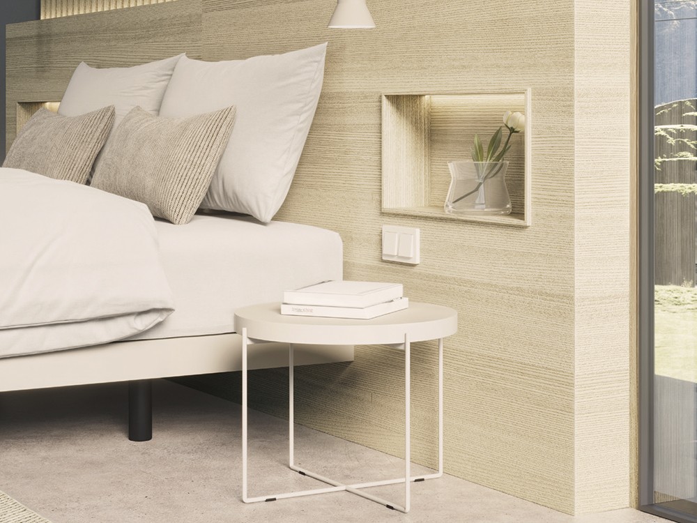 Detalle de la mesita de noche Fil de Besform Night Collection