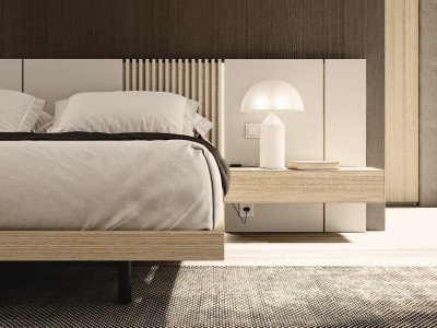 Detalle del cabecero con listones Seven Night Collection de Besform