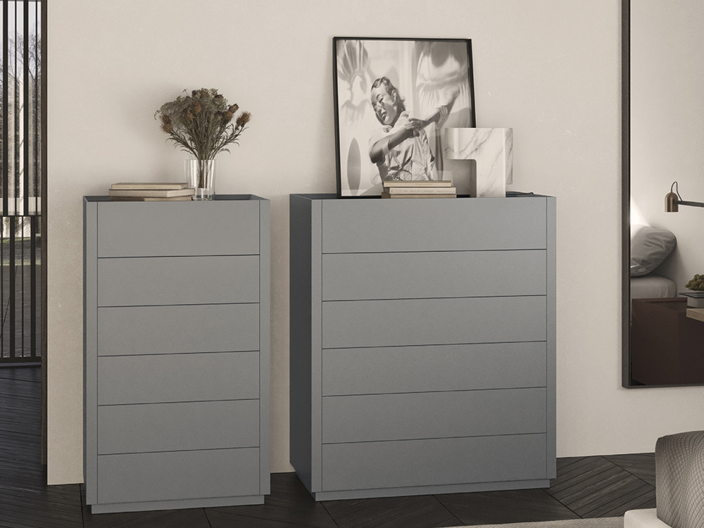Sifonier con seis cajones en acabado lacado AD Night Collection de Besform