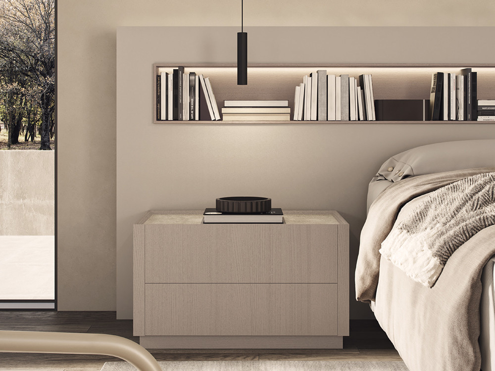 Escoge la medida de la mesita más adecuada para tu dormitorio Night Collection de Besform