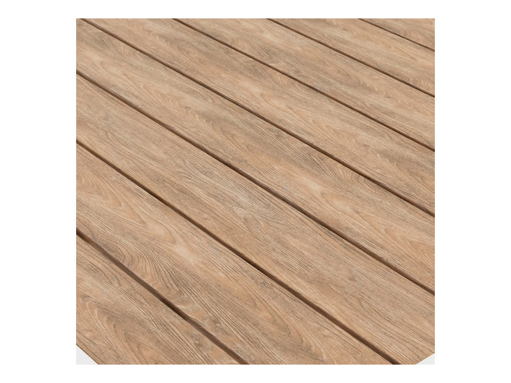 Detalle del sobre en resina imitación madera del set Milán wood de Majestic