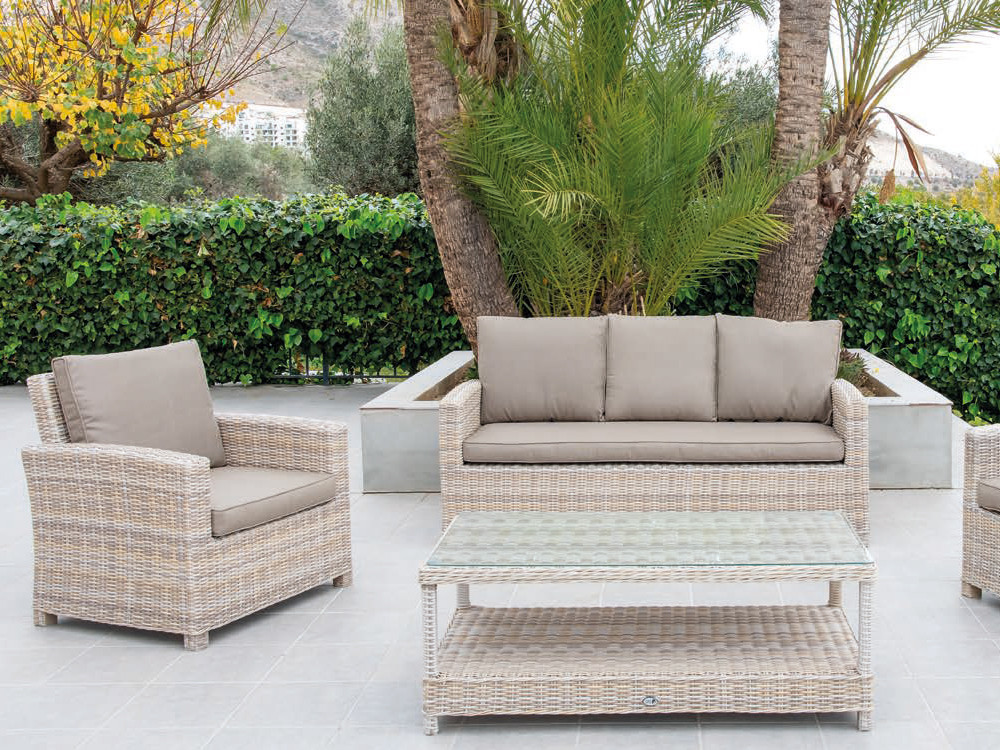 Nerja Majestic Garden set de terraza o jardín de fibra sintética.