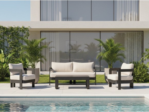 Set Córcega Black para terraza o jardín de Majestic Garden