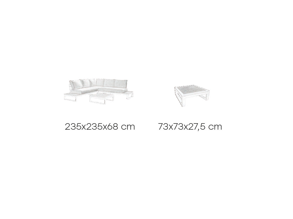 Conjunto de salón exterior esquina Berlín