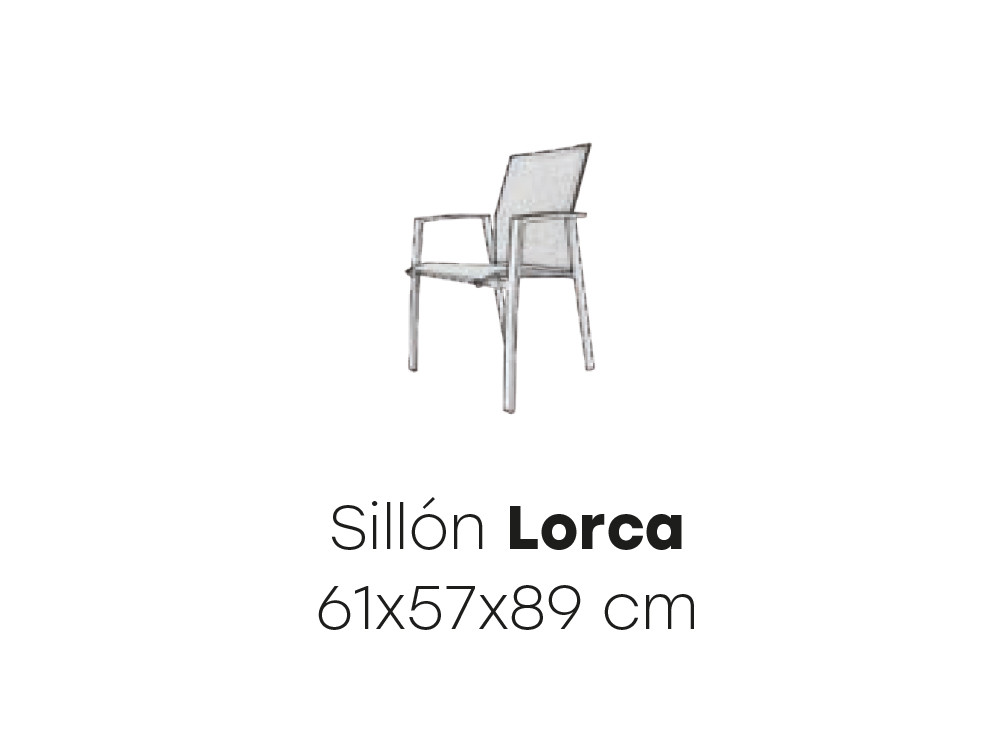 Silla apilable Lorca