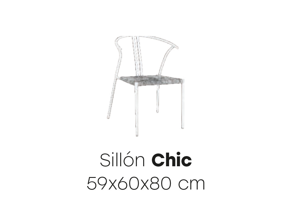 Silla apilable Chic