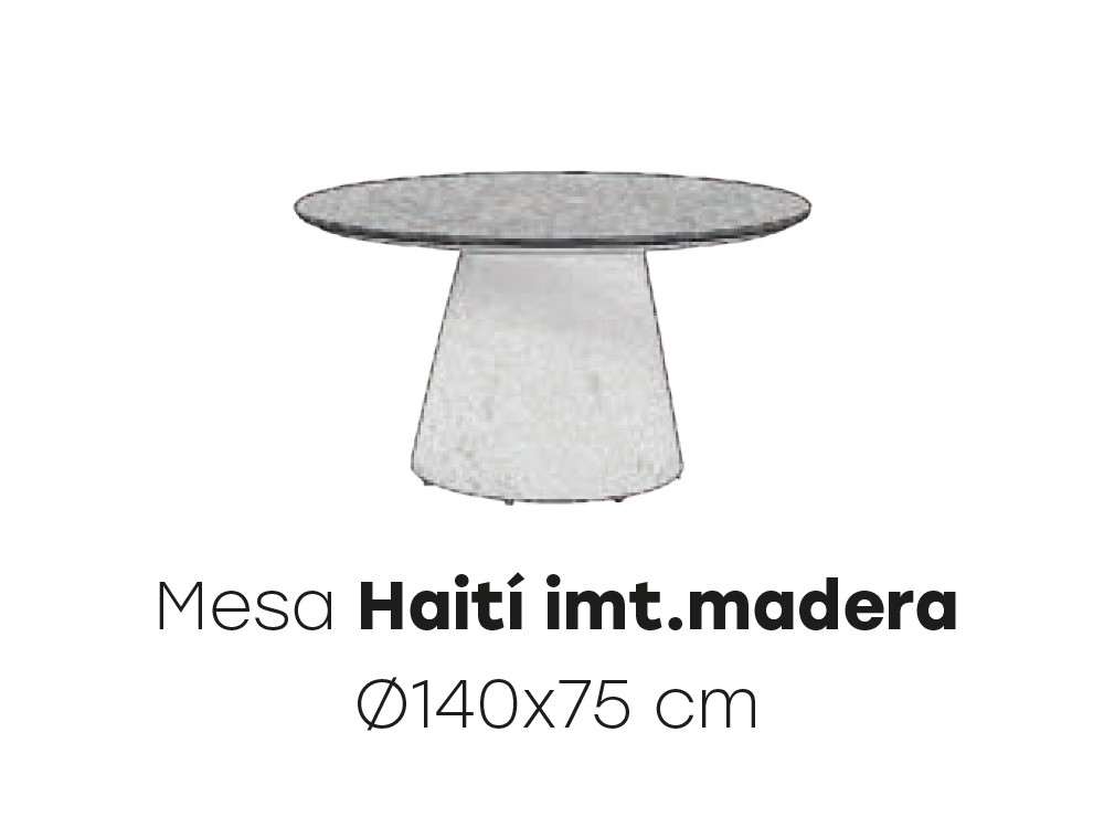Mesa redonda Haití Wood