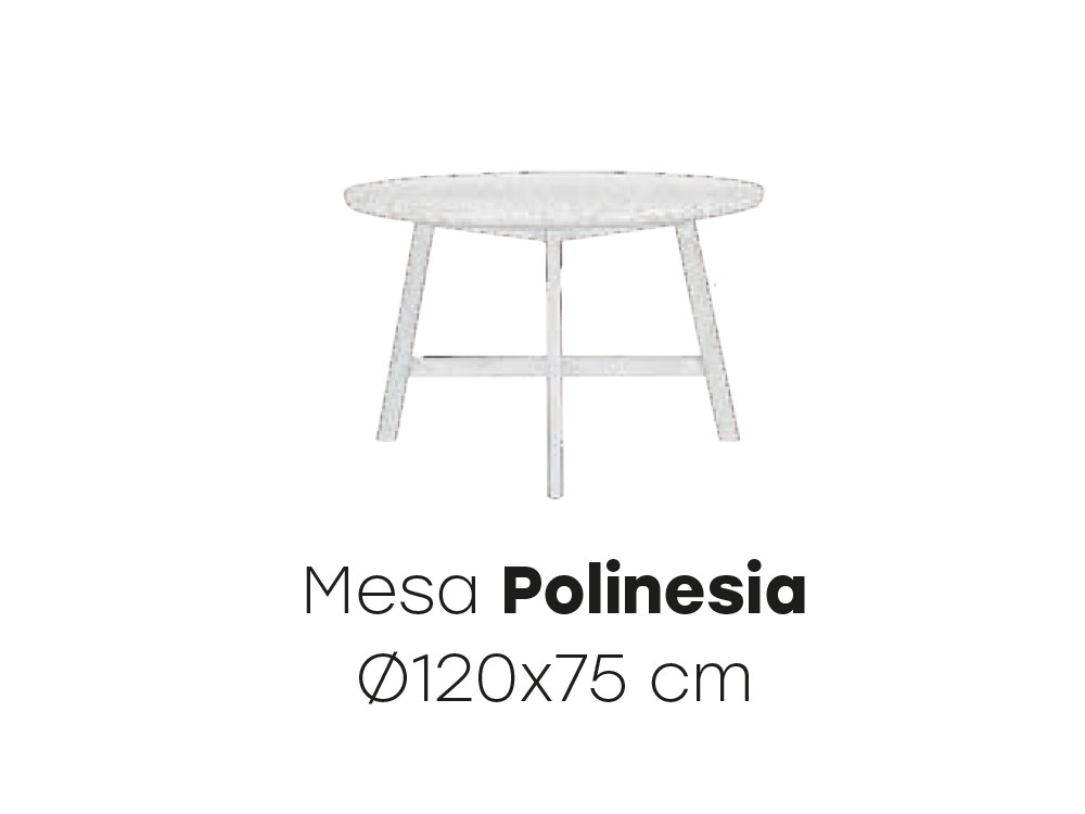 Mesa redonda Polinesia