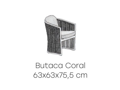 Butaca Coral de Majestic Garden