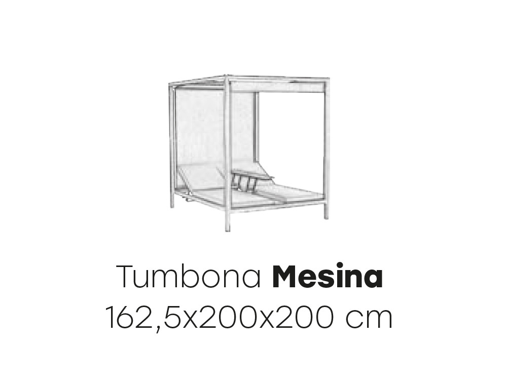 Daybed doble de aluminio Messina