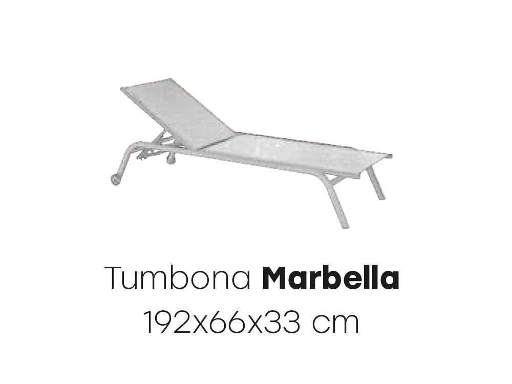 Tumbona apilable Marbella