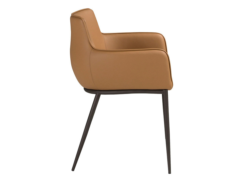 Estructura de acero pintado epoxi negro, silla de comedor 4177 Ángel Cerdá