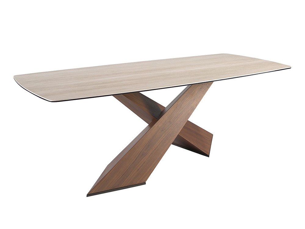 Mesa de comedor fija con sobre porcelánico 1175 de Ángel Cerdá