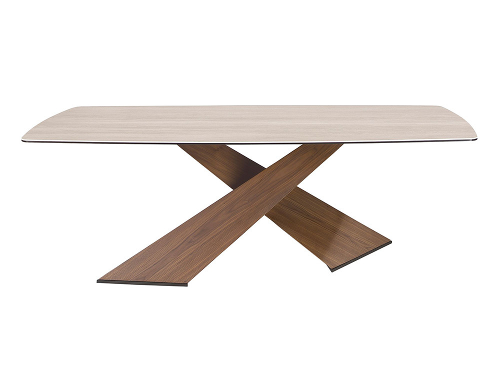 Mesa de comedor de 220x100cm con bordes redondeados 1175 de Ángel Cerdá