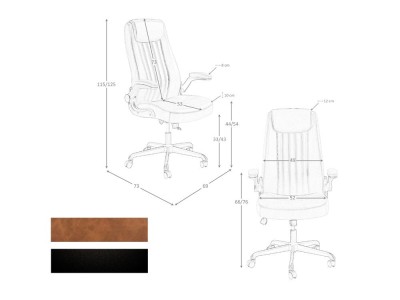 Medidas del sillón de oficina 4223 de Ángel cerdá