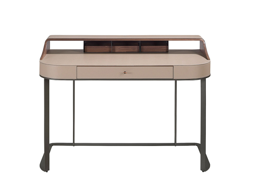 Combina la polipiel visón con la chapa natural nogal el escritorio 3279 de Ángel Cerdá