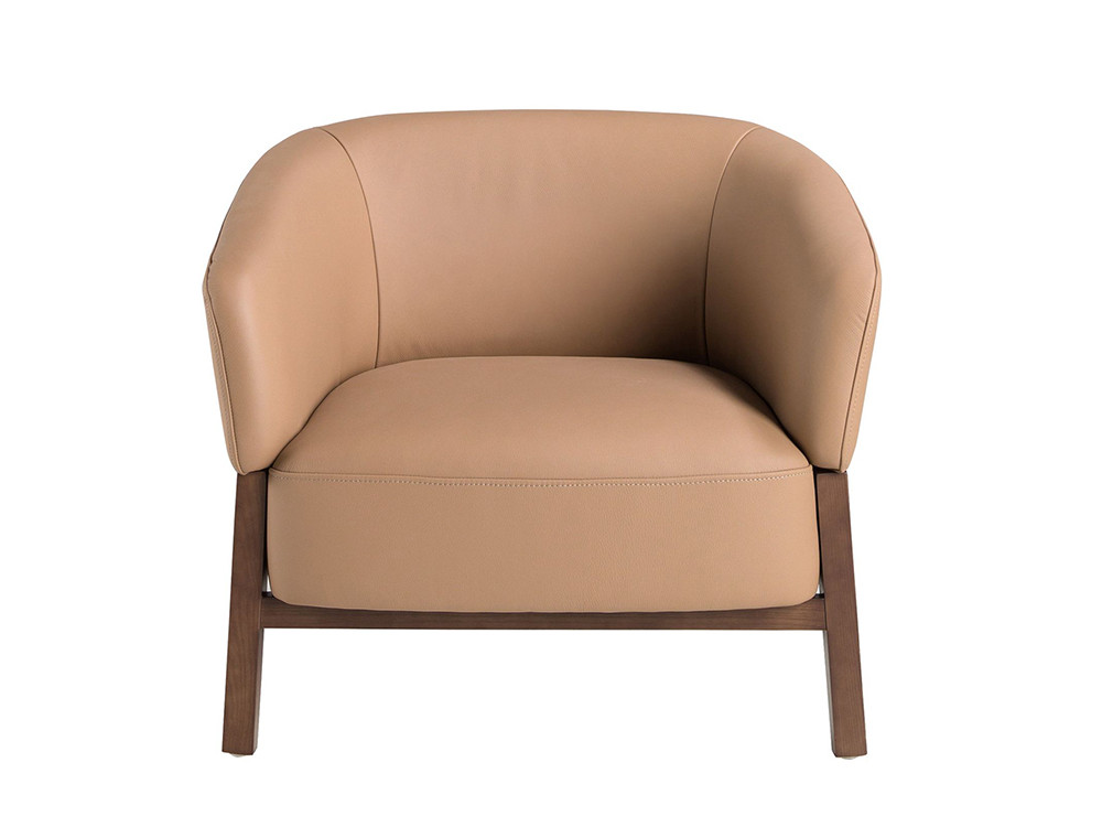 Tapizado en piel natural de origen vacuno, sillón 5189 de Ángel Cerdá