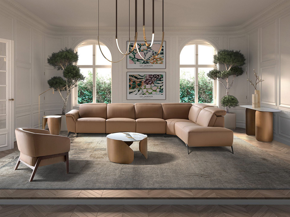 Combina el sofá tapizado en piel 6280 de Ángel Cerdá