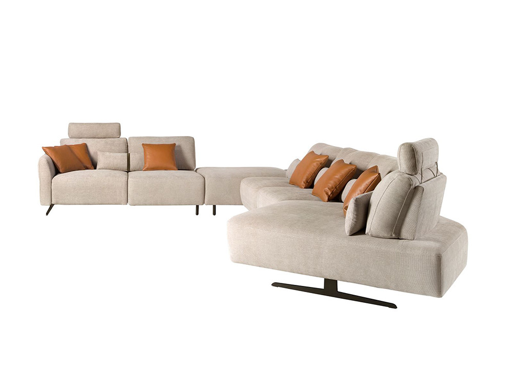 Con dos reposacabezas extraíbles e independientes, sofá 6273 y 6274 de Ángel Cerdá