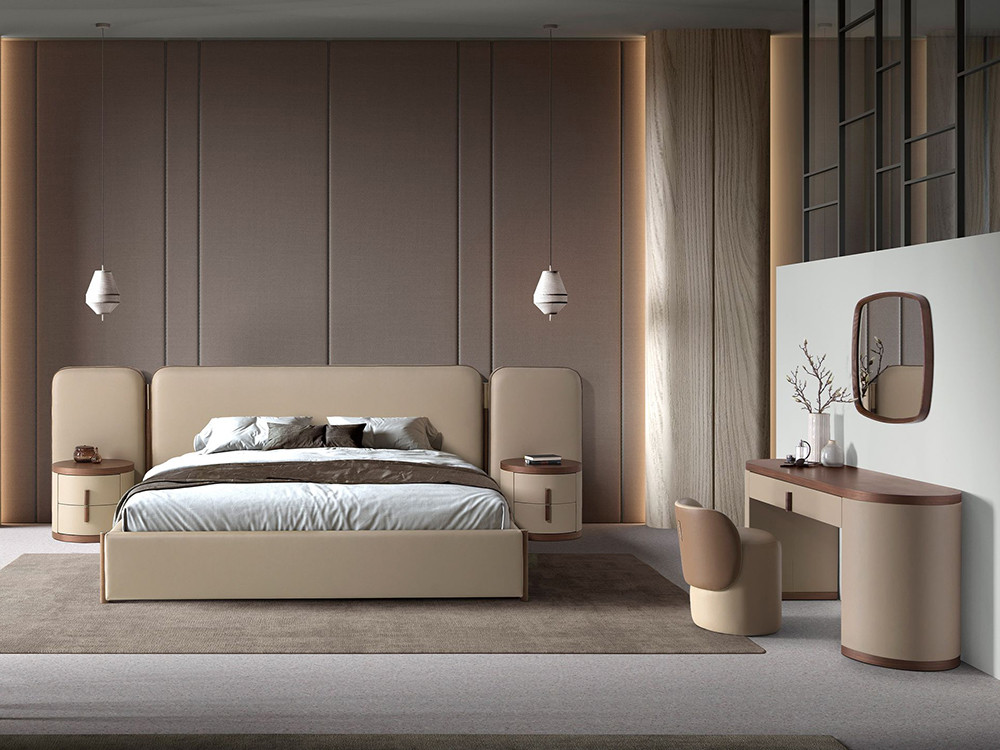 Combina la cama 7218 con otras piezas de la colección de dormitorio de Ángel Cerdá