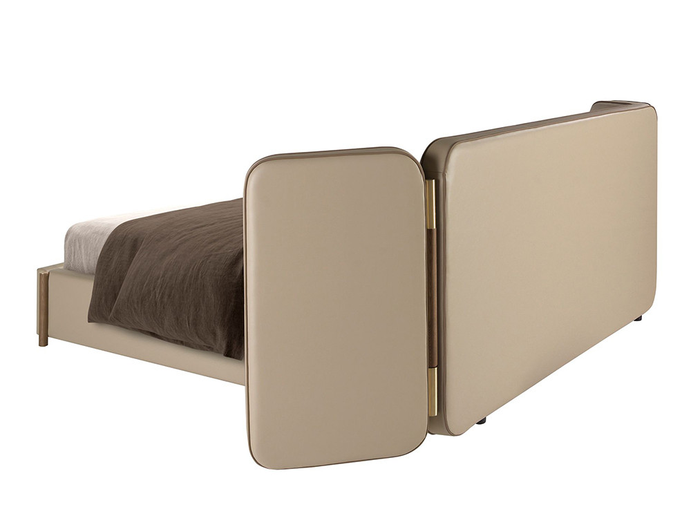 Cama totalmente tapizada con dos alas laterales 7218 de Ángel Cerdá