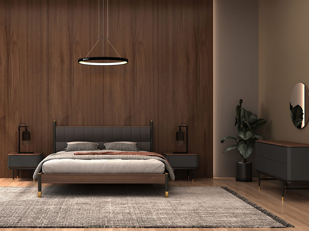 Dormitorio elegante y confortable con la colección de Ángel cerdá