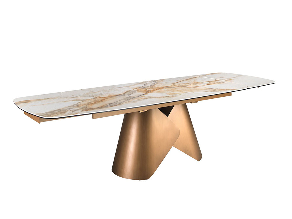 Mesa de comedor de 180/270x100cm con bordes redondeados 1176 de Ángel Cerdá