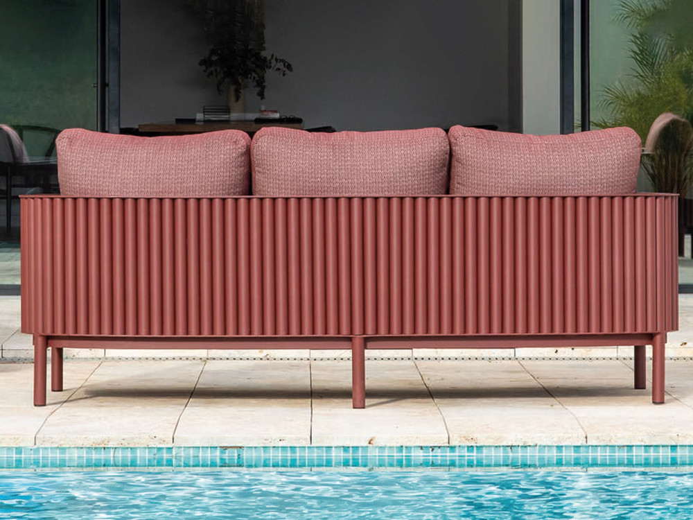 Set de terraza o jardín en color granate y topo Mónaco de Majestic Garden