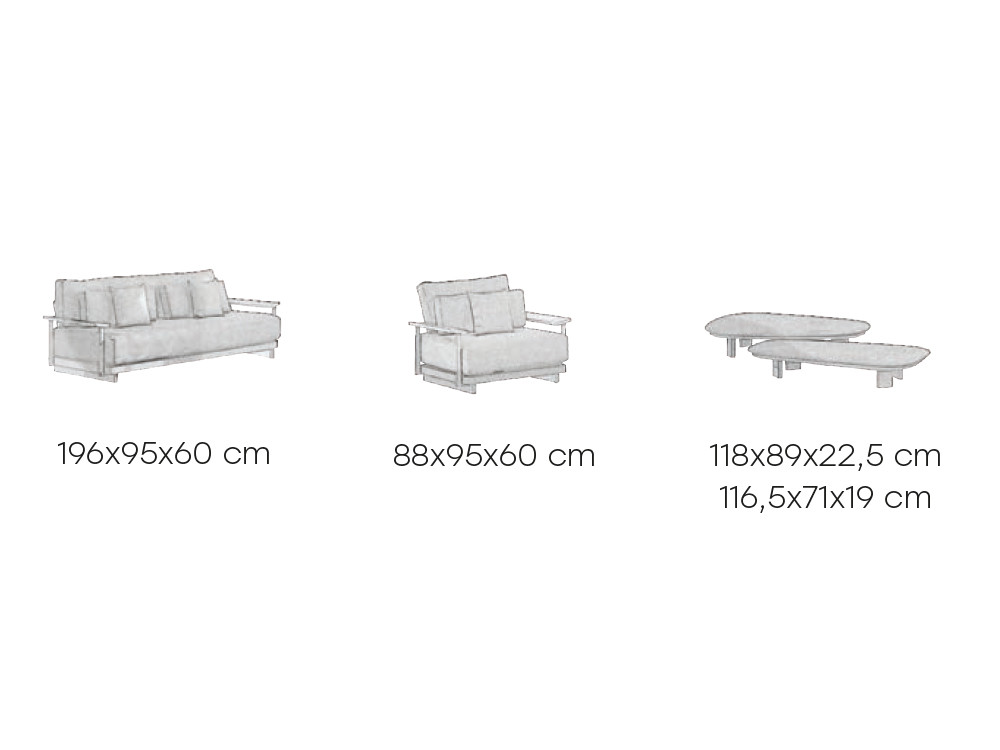 Medidas del conjunto de exterior Gaiman de Majestic Garden