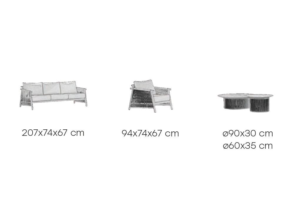 Medidas del conjunto de exterior Mitre de Majestic Garden