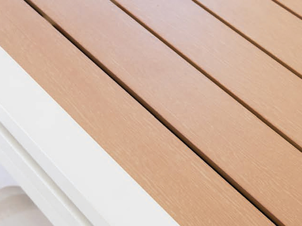 Detalle de la mesa extensible Chubut de Majestic Garden