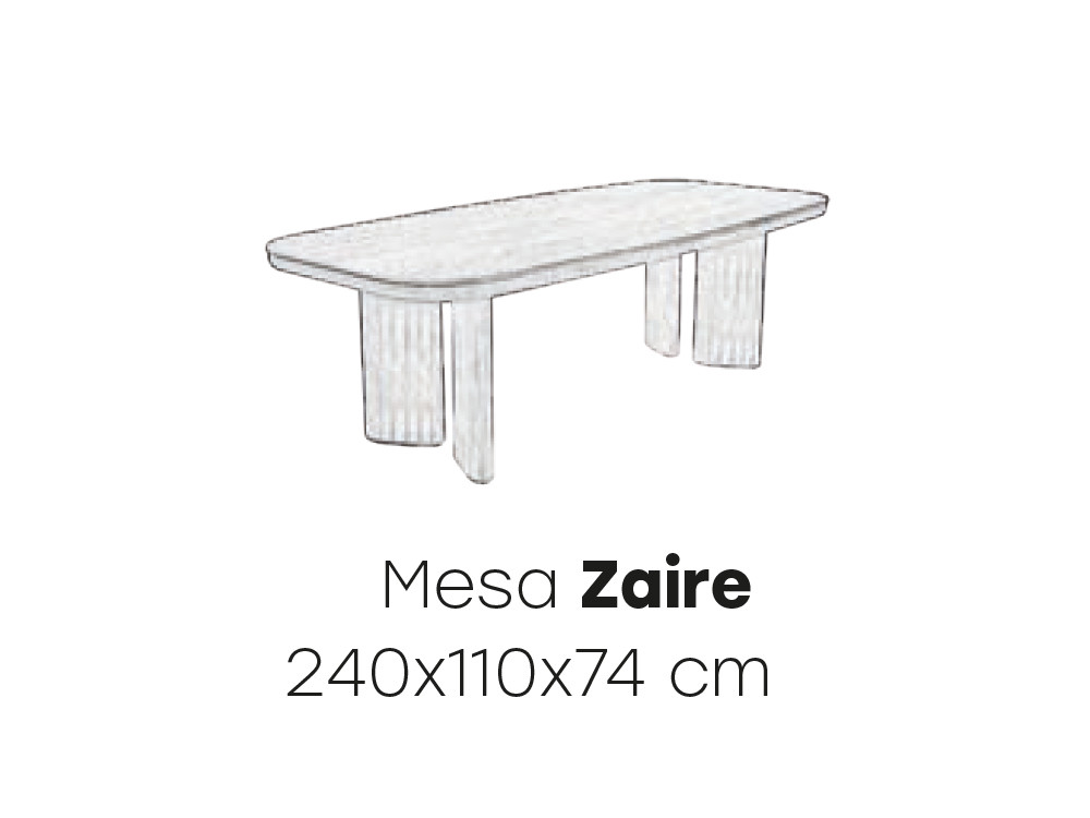 Medidas de la mesa Zaire de Majestic Garden