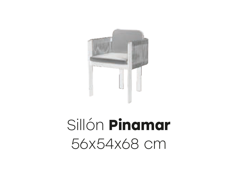 Medidas de la silla Pinamar de Majestic Garden