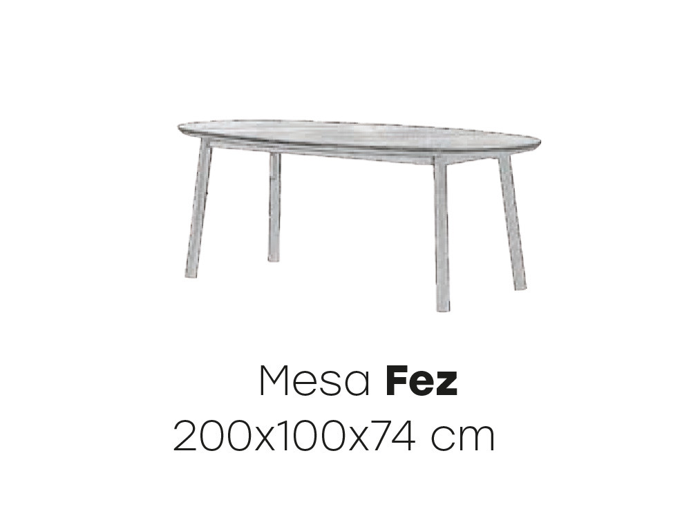 Medidas de la mesa Fez de Majestic Garden