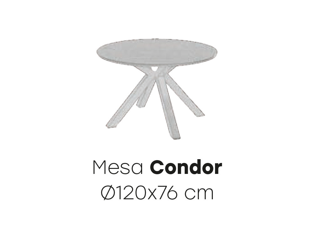 Medidas de la mesa redonda Condor de Majestic Garden