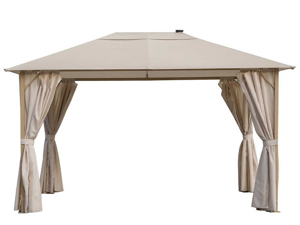 Pérgola en aluminio imitación madera 515 de Majestic Garden