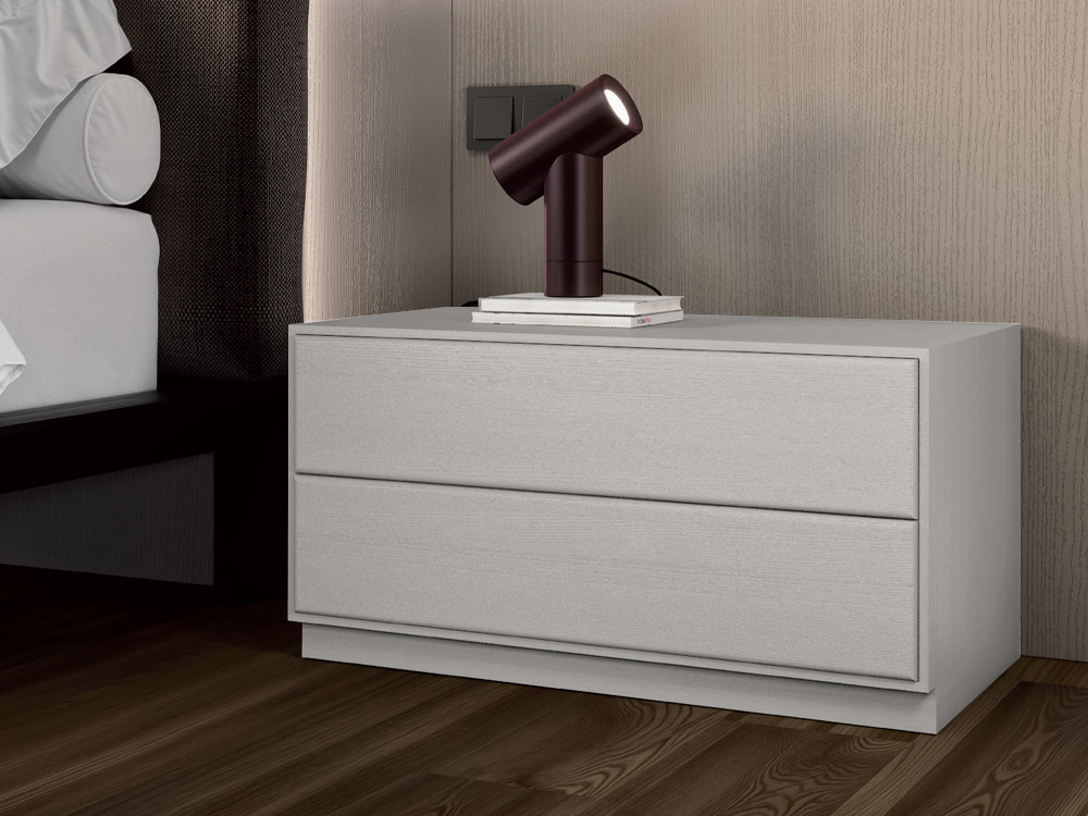 Puedes personalizar el acabado de la mesita F-10 en lacas, chapas o laca a poro abierto de Besform