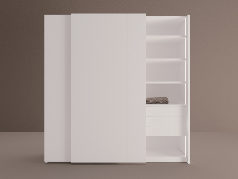 Armario Besform de puertas correderas exteriores.