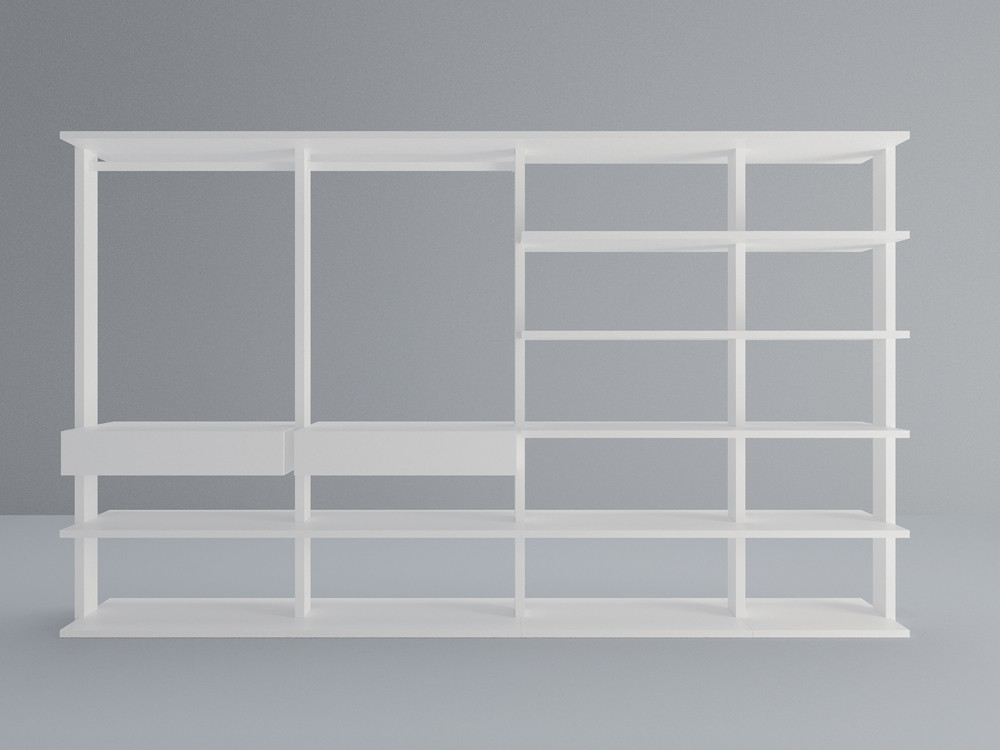 Vestidor abierto Vista de Besform